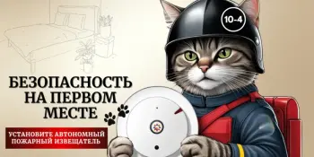 Установи автономный пожарный извещатель!
